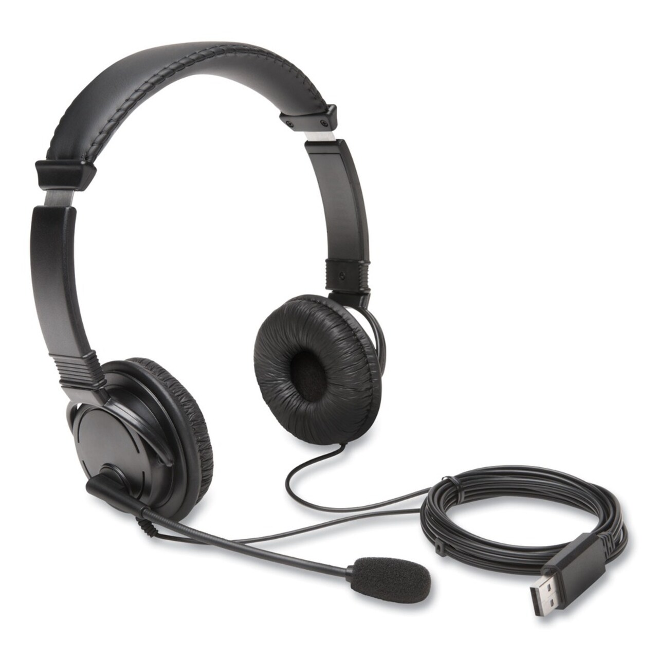 Kensington Hi-Fi Headphones with Microphone and 6 ft. Cord - Black